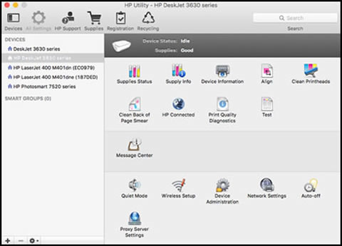 hp utility mac download scan